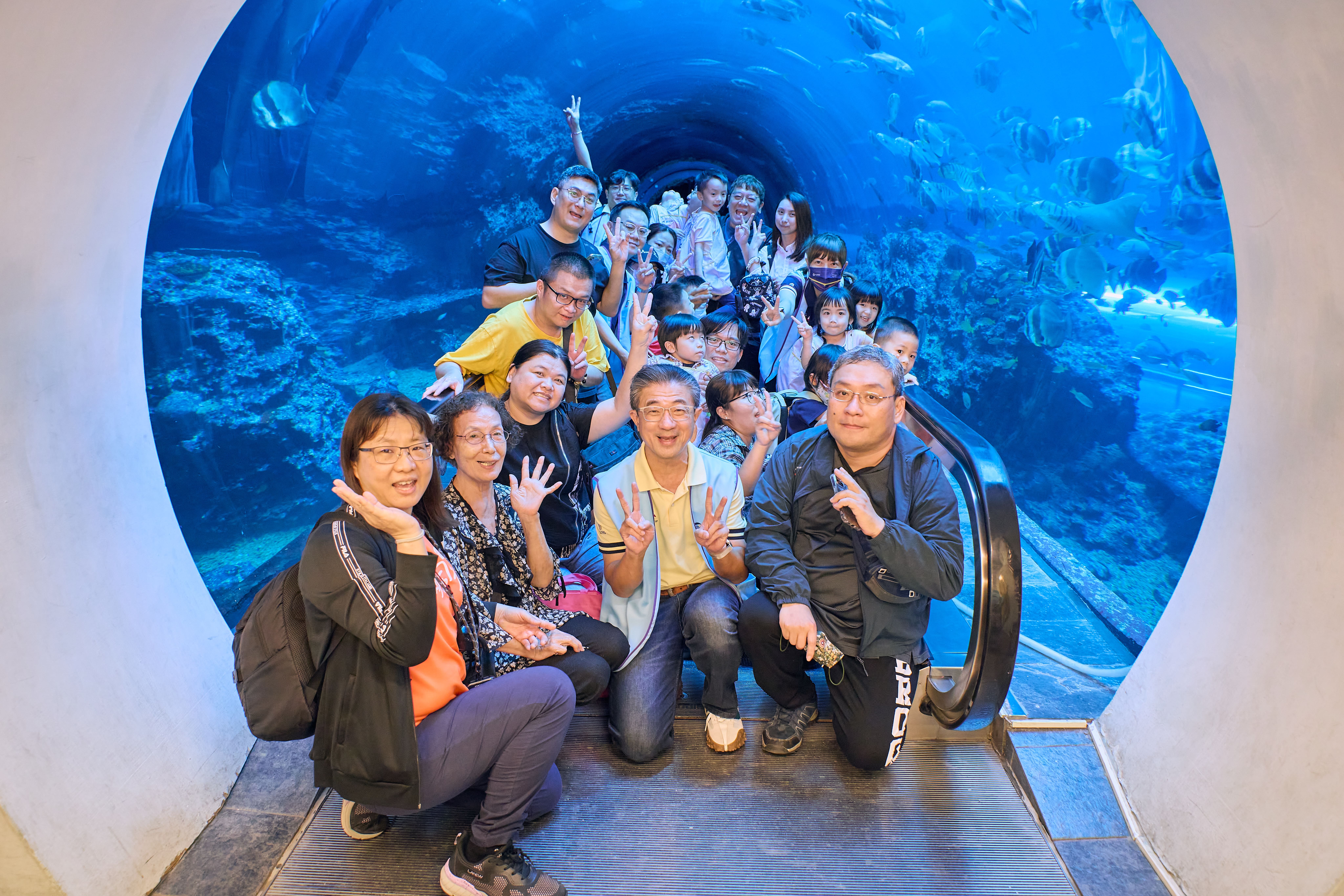 暉致醫藥總經理張博勝指出，安排海生館一日遊活動，一方面鼓勵慢飛天使探索世界，也讓同仁更了解公司使命與願景